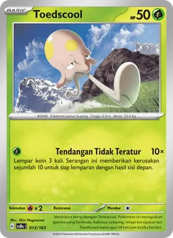 Kartu Toedscool dari Deck Ringkas ex, nomor 013/163