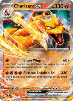 Kartu Charizard ex dari Deck Ringkas ex, nomor 017/163