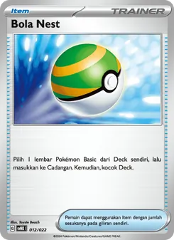 Kartu Bola Nest [Item] dari Koraidon ex Purba, nomor 012/22