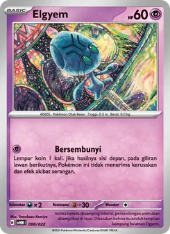 Kartu Elgyem dari Miraidon ex Futur, nomor 006/22