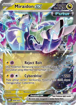 Kartu Miraidon ex dari Miraidon ex Futur, nomor 009/22
