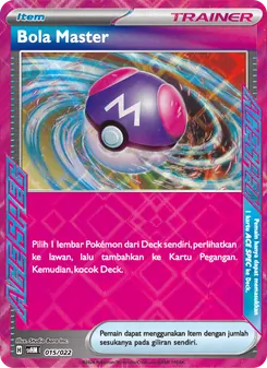 Kartu Bola Master dari Miraidon ex Futur, nomor 015/22