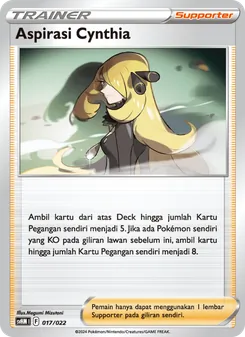Kartu Aspirasi Cynthia dari Miraidon ex Futur, nomor 017/22