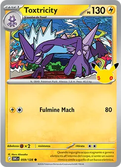 Carta Toxtricity dell'espansione 30° Anniversario, numero 059/128