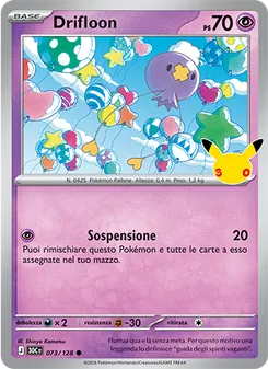 Carta Drifloon dell'espansione 30° Anniversario, numero 073/128