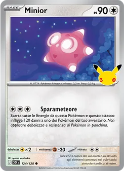 Carta Minior dell'espansione 30° Anniversario, numero 124/128