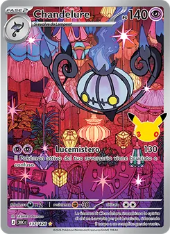 Carta Chandelure dell'espansione 30° Anniversario, numero 137/128