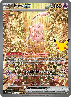 Carta Mew-ex dell'espansione 30° Anniversario, numero 152/128