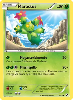 Carta Maractus dell'espansione Nero e Bianco, numero 11/114