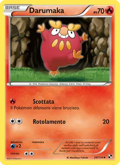 Carta Darumaka dell'espansione Nero e Bianco, numero 24/114