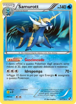 Carta Samurott dell'espansione Nero e Bianco, numero 32/114