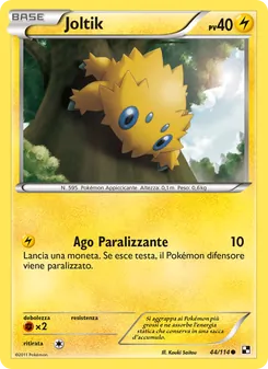 Carta Joltik dell'espansione Nero e Bianco, numero 44/114