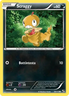 Carta Scraggy dell'espansione Nero e Bianco, numero 68/114