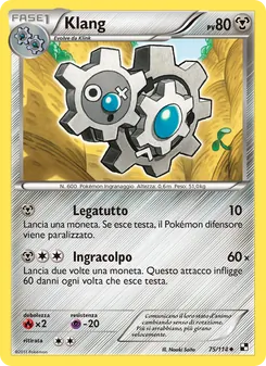 Carta Klang dell'espansione Nero e Bianco, numero 75/114