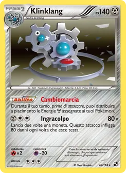 Carta Klinklang dell'espansione Nero e Bianco, numero 76/114