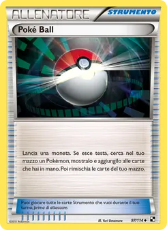 Carta Poké Ball dell'espansione Nero e Bianco, numero 97/114