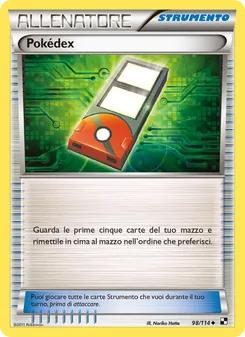 Carta Pokédex dell'espansione Nero e Bianco, numero 98/114