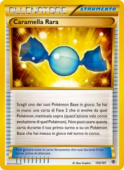 Carta Caramella Rara dell'espansione Esplosione Plasma, numero 105/101