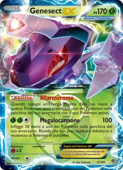 Carta Genesect-EX dell'espansione Esplosione Plasma, numero 11/101