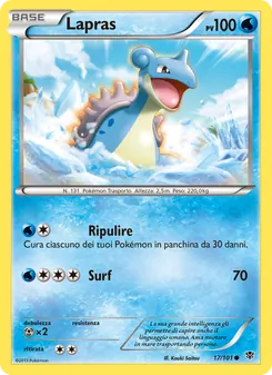 Carta Lapras dell'espansione Esplosione Plasma, numero 17/101