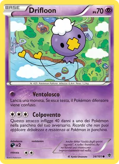 Carta Drifloon dell'espansione Esplosione Plasma, numero 34/101