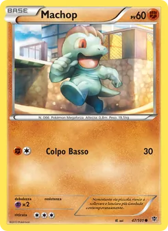 Carta Machop dell'espansione Esplosione Plasma, numero 47/101