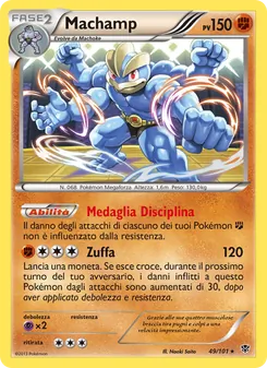 Carta Machamp dell'espansione Esplosione Plasma, numero 49/101