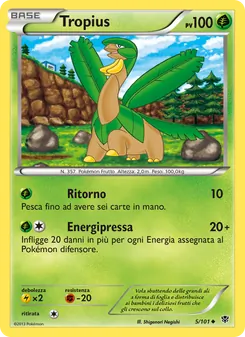 Carta Tropius dell'espansione Esplosione Plasma, numero 5/101