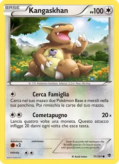 Carta Kangaskhan dell'espansione Esplosione Plasma, numero 71/101