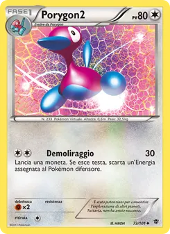 Carta Porygon2 dell'espansione Esplosione Plasma, numero 73/101