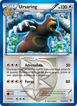 Carta Ursaring dell'espansione Esplosione Plasma, numero 76/101