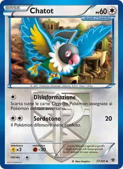 Carta Chatot dell'espansione Esplosione Plasma, numero 77/101
