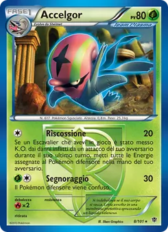 Carta Accelgor dell'espansione Esplosione Plasma, numero 8/101
