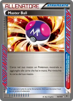 Carta Master Ball dell'espansione Esplosione Plasma, numero 94/101