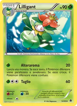 Carta Lilligant dell'espansione Nuove Forze, numero 14/98