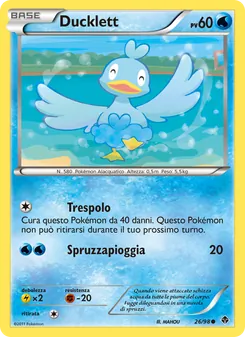 Carta Ducklett dell'espansione Nuove Forze, numero 26/98