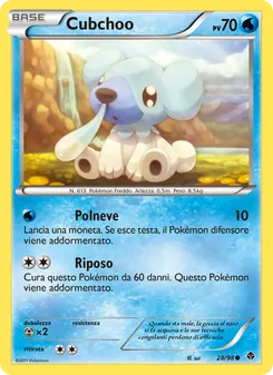 Carta Cubchoo dell'espansione Nuove Forze, numero 28/98