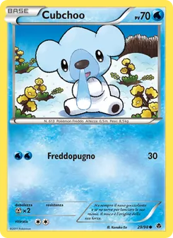 Carta Cubchoo dell'espansione Nuove Forze, numero 29/98