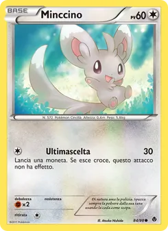 Carta Minccino dell'espansione Nuove Forze, numero 84/98