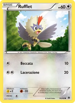 Carta Rufflet dell'espansione Nuove Forze, numero 86/98