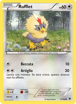 Carta Rufflet dell'espansione Nuove Forze, numero 87/98