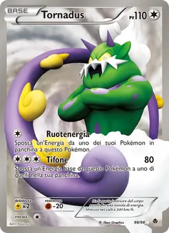 Carta Tornadus dell'espansione Nuove Forze, numero 98/98