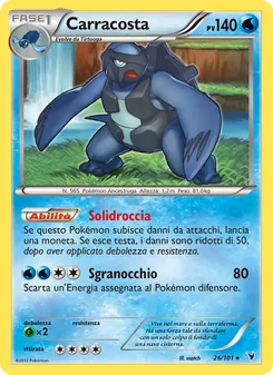 Carta Carracosta dell'espansione Vittorie Regali, numero 26/101