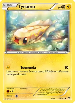 Carta Tynamo dell'espansione Vittorie Regali, numero 38/101
