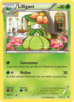 Carta Lilligant dell'espansione Vittorie Regali, numero 5/101