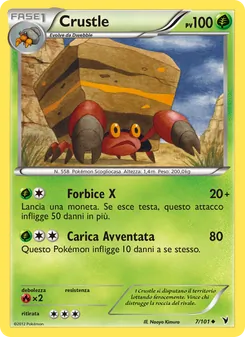 Carta Crustle dell'espansione Vittorie Regali, numero 7/101