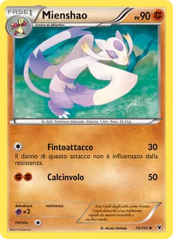 Carta Mienshao dell'espansione Vittorie Regali, numero 70/101
