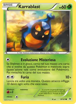 Carta Karrablast dell'espansione Vittorie Regali, numero 8/101