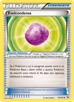 Carta Evolcondensa dell'espansione Vittorie Regali, numero 91/101