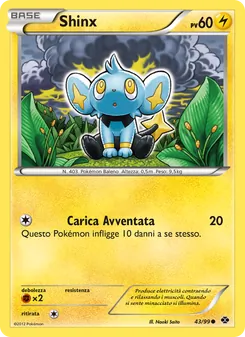 Carta Shinx dell'espansione Destini Futuri, numero 43/99